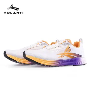 Volanti Dream Lightning Running Shoes | Cushion Carbon Plate Technology Breathable Comfort High Elastic Support Speed Boost Energy Return Shock Absorption Lightweight Athletic Sneakers for Running High Jump Long Jump Track and Field All Scene Training