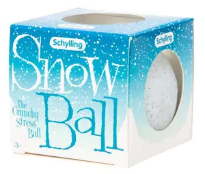 Schylling NeeDoh Snow Ball Crunch - Sensory Fidget Toy - Satisfying Snow-Like Crunch - Ages 3 to Adult (Pack of 1)