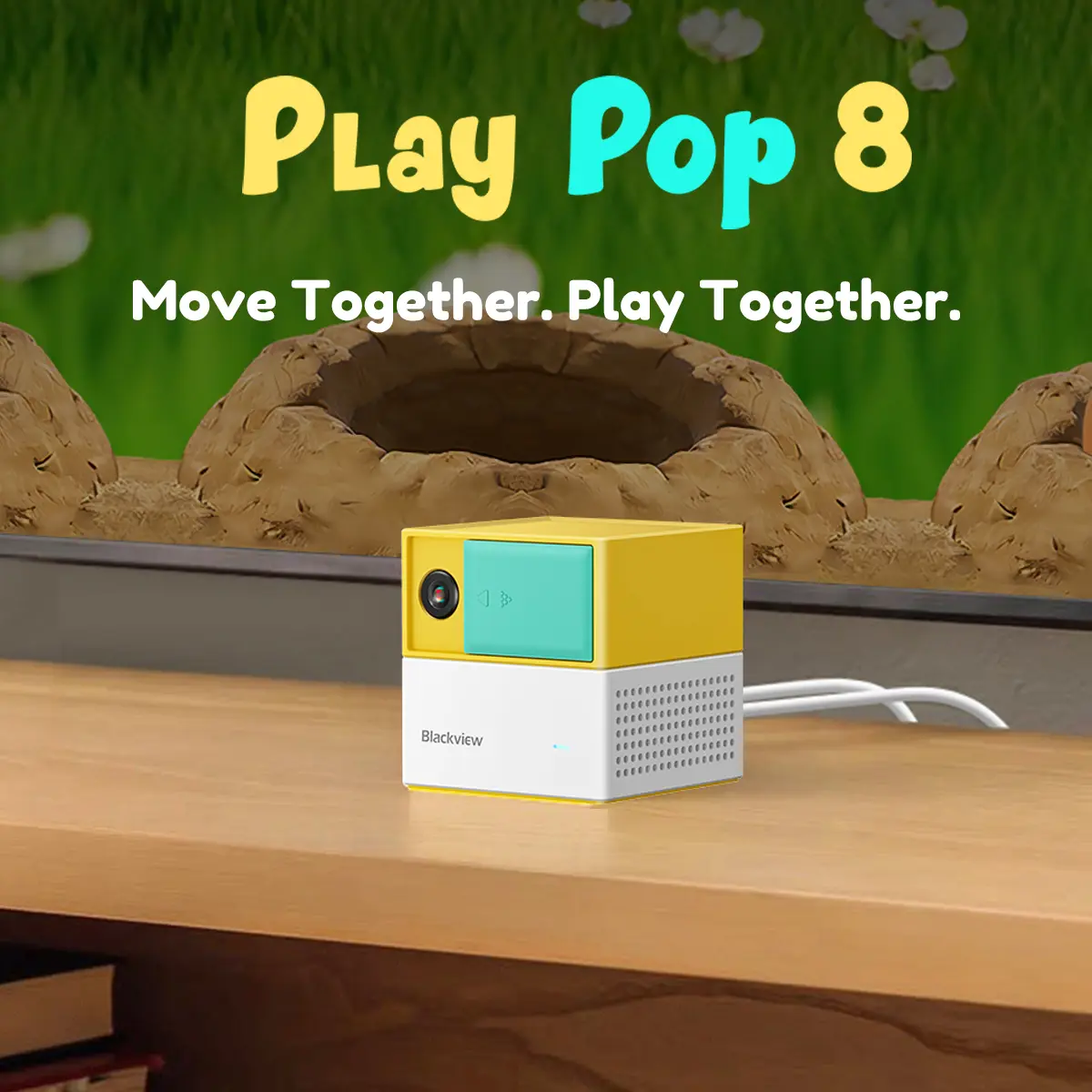 PlayPop 8 AI Motion Game Console - Controller-Free Active TV Gaming, 128GB Plug-and-Play, Interactive Games for Families, Halloween & Birthday Gift