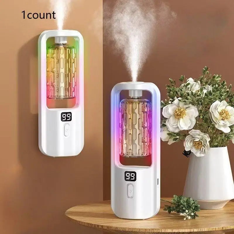 USB Rechargeable Air Freshener, Automatic Air Freshener Machine, Household Aromatherapy Machine for Home, Bedroom, Bathroom and Toilet
