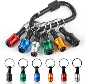 Quick Release Bit Holder Keychain - 1/4 Hex Drill Bit Holder for Men