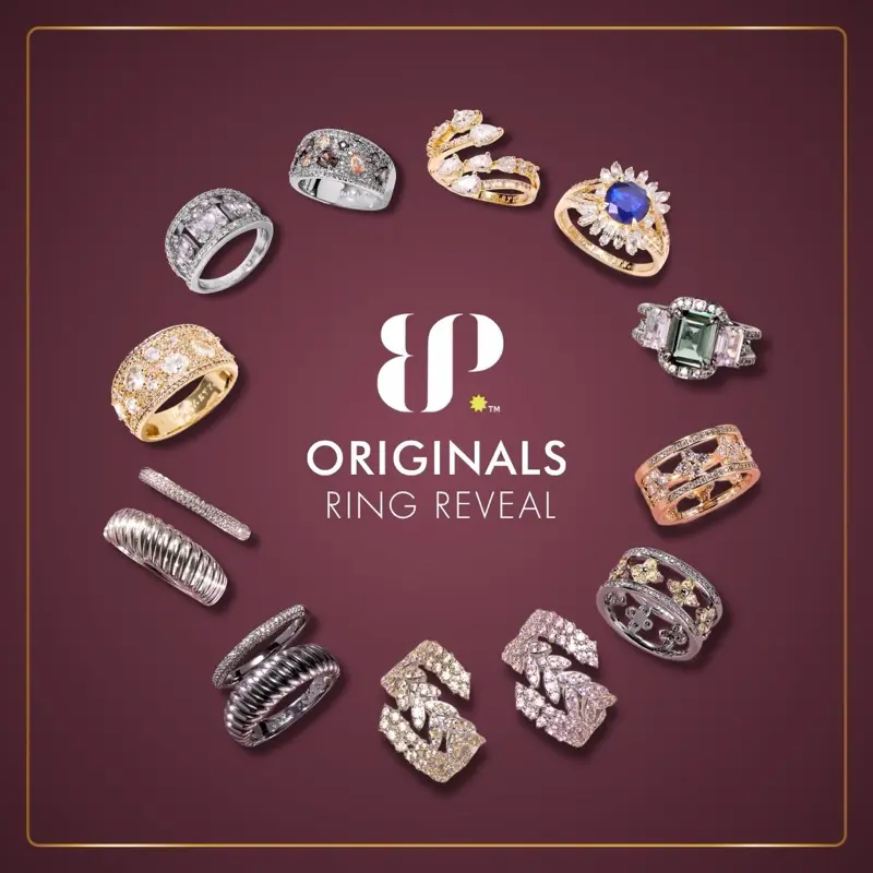 BP Original (OGs) Unrevealed Fizzable Cube Mystery Artificial Gemstone Rings - Rose Gold, Rhodium, or Hematite Plated Casual Trendy Women's Costume Fashion Accessories, Artificial Gemstone Ring
