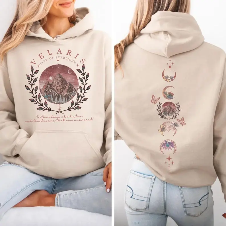 Night Court Velaris, ACOTAR Hoodie, Bookish Gift Sweatshirt, Bookish Shirt