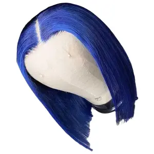 Bleu  Bob Wig with Straight Hair and Natural Look for Women