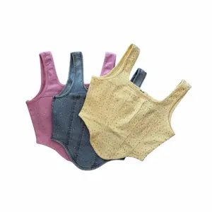 Corset Spring Summer Tops - Zipper, Available  Womenswear