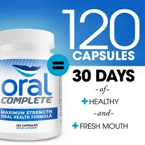 Oral Complete, Dental Probiotics, Bad Breath Treatment Halitosis Tonsil Stone Removal, 120 Capsules Healthcare Optimum