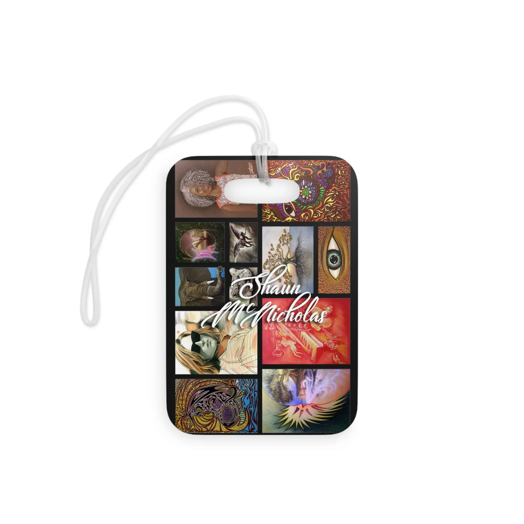 Artistic Luggage Tags for Travelers, Personalized Travel Tags, Unique Baggage Labels, Vacation Essentials, Gift for Adventurers