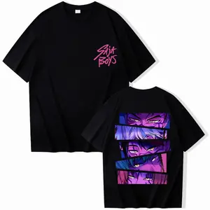 Saja Boys K-Pop Devil Hunter 2 Sided Shirt, Anime Manga Style Tee, Demon Hunter Boy Band Shirt, Kpop Fan Gift Shirt, Kpop Boy Band Shirt