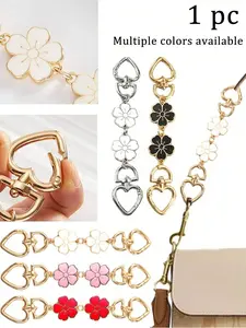 Bag Extender Chain, Cherry Blossom Bag Strap Extender, Handbag Shoulder Strap Replacement, Wallet Chain, Accessory for Handbags, Crossbody Bags