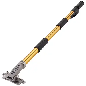 fathersdaygift VEVOR Drywall Flat Box Handle, 40''-64'', Anodized Aluminum Flat Finishing Extension Handle, 5-Section Length Adjustable, Non-slip Grip and 360 Painting for Plasterboard, Wallboard, Sheetrock