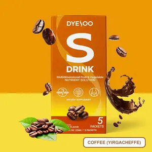 DYESOO S-Drink – Plant-based formula with antioxidants, fiber, and 25+ plant extracts. This low-calorie drink complements a balanced lifestyle.