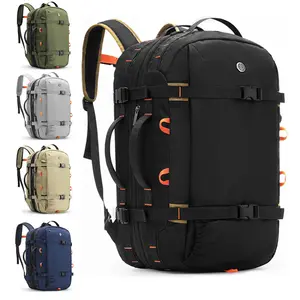 TOLACCEA Expandable Travel Laptop Backpack 40L-50L Carry On Bag with Wet Dry Compartment TSA Friendly Convertible Duffel Rucksack Fits 16 Inch Laptop Perfect for Work Gym Weekend Getaway and Business Travel