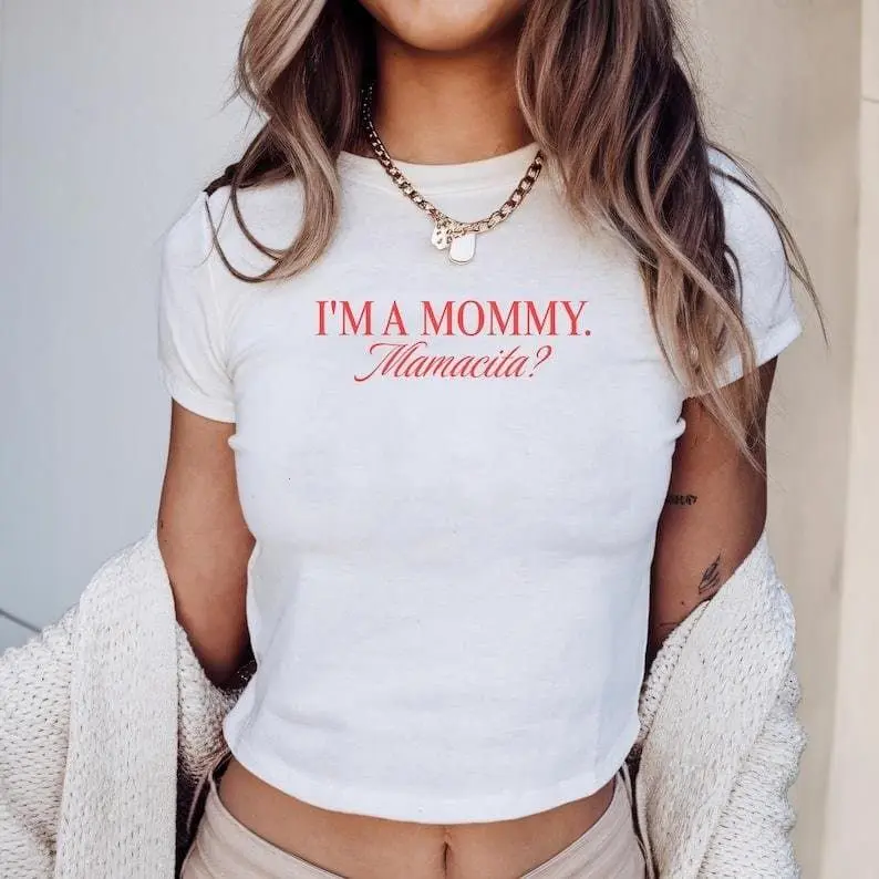 [Sale up to 30%] I'm a Mommy Mamacita Funny Huda Quote Meme Baby Tee, Reality TV Fans, Funny Huda & Nic Quote, Trending Love Island Merch, Reality TV Fans