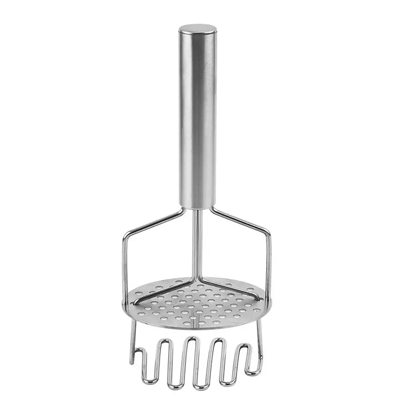 Stainless Steel Dual‑Head Potato Masher Manual Hand‑Held Vegetable Press Tool For Smooth Mashed Potatoes Pumpkin And Root Vegetables Home Kitchen Use
