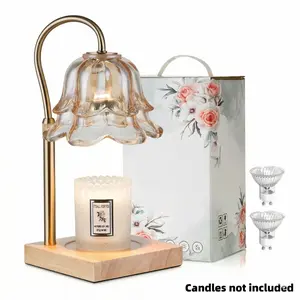 Aesthetic Lily of the Valley Candle Warmer| Adjustable Height Floral Wax Lamp with Timer| Flameless Fragrance Light for Cozy Room Decor| Sweet Birthday Gift for Mom