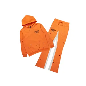Raffer Orange Hoodie Baggy Fit Pant Track Set