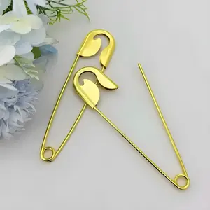 Mega Oversized Safety Pin Hair Clip for Thick Hair - Strong Grip Non-Slip Metal Hairpin, Trendy Y2K Punk Styling Pin, Festival Travel Hair Accessories for Women