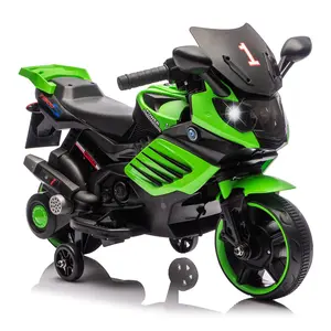 6V Electric Ride On Car Toy with Training Wheels, Working Headlight, Horn & Music, Battery Powered Ride On car Toy for Toddler Kids Boys Girls Ages 3-6