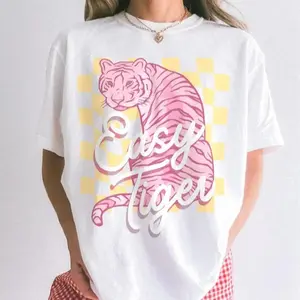 Easy Tiger Graphic Tee:Vintage Checkerboard Shirt