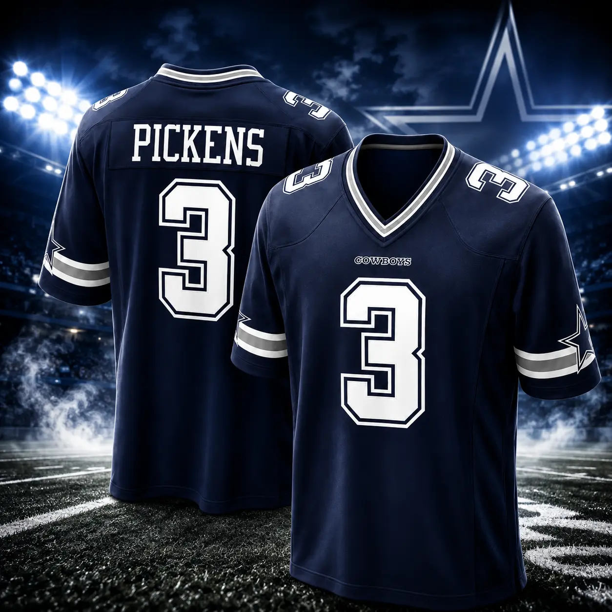 Pickens #3 Dallas Navy Football Game Day Jersey - Men's & Women's Athletic Fan Collectible Shirt, Gift For Fans, Trending 2026