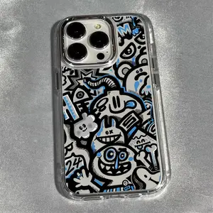 Phone case suitable for Apple iPhone 17 16 15 14 13 12 Plus Pro Max series, luxurious transparent electroplated lens protection case, soft phone case with photo frame, minimalist anti-drop fashion protective cover