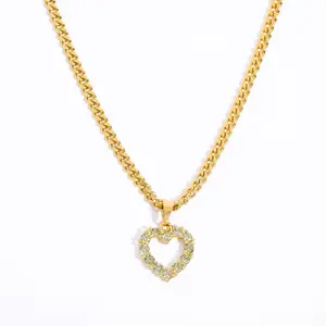 Serella Heart Gold Necklace • Gold Necklace • Dainty Gold Jewelry • Statement Jewelry • Gift for Her • Minimalist & Simplistic Jewelry