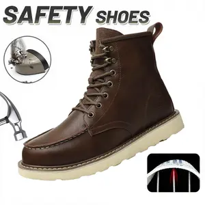 Anti Slip Steel Toe Breathable Work Boots Men's Safety All Seasons