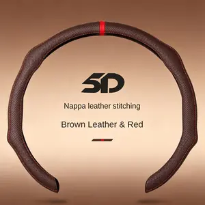 Napa Leather Stitch Grip Quick Turn Non-Slip Wrap Breathable Ultra-Thin Cover Black & White Interior Kit for Seamless Integration and Comfort