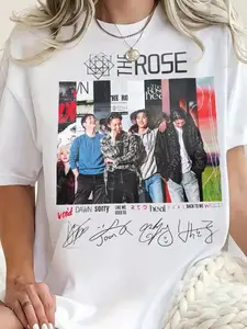 Rosetopia Tour 2026 Fans 2 Sided Merch T-Shirt, Vintage The Rose Pop Band Tour Shirt Womenswear