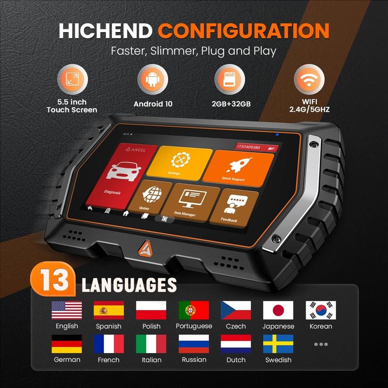 ANCEL V3 Elite OBD2 Scanner BMW/Mini/Rolls Royce Diagnostic Tool, Bidirectional Automotive Diagnostic Scanner with 21 Resets, ABS Bleeding, SAS/EPB/Oil Reset, Battery Test, Full System Auto Scanner Code Reader