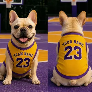 Personalized Basketball Pet Jersey – Custom Name Number Dog Shirt CTO