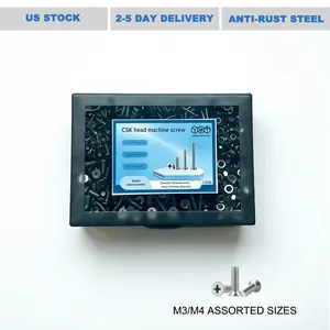 720Pcs M3 M4 Phillips Flat Head Screws And Nuts Assortment Kit Anti-Rust Stainless Steel Fasteners For Furniture Electronics And DIY Repair supplier