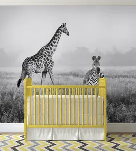 African Safari Photograph Wall Mural - Peel and Stick Wallpaper