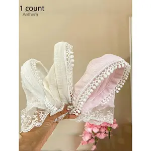 Lace Headband for Women, Chic Premium Triangular Scarf Hair Accessory, Fashion Hair Scarves, Perfect for Beach Vibes and Photography, Stylish Summer Look