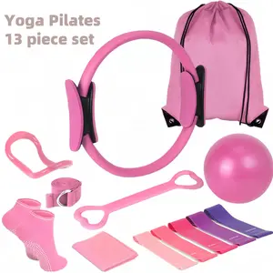 Yoga mat, resistance bands, home gym equipment, workout accessories, yoga gear, fitness kit, toning exercise, flexibility training, all-in-one yoga set