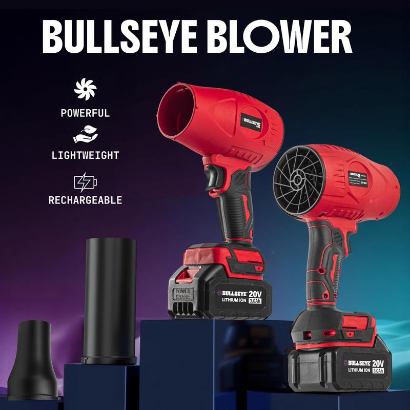 Bullseye Blower Rechargeable Cordless Leaf Dust Air Blaster
