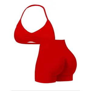 New Women's Sports Set, High Waist Yoga Shorts, Sleeveless Vest Top, Butt Lifting Running, Fitness Gym Wear, Workout Running Clothes