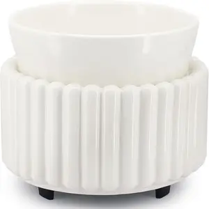 3-in-1 Electric Ceramic Wax Melt Warmer Fragrance Wax Burner for Scented Wax Ideal for Home Office Bedroom Gift & Decor