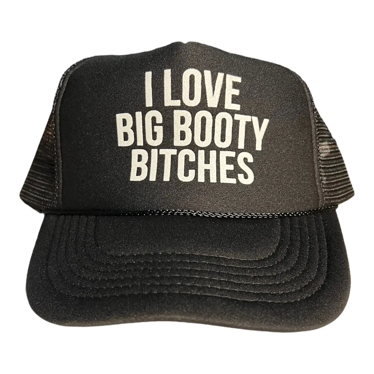 I love big booth hat funny trucker hat mens humor novelty gag gift summer beach boating party cap classic foam dad