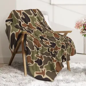 HOT Duck Pattern Camouflage Blanket, 1 Count Soft Comfortable Throw Blanket, Warm Napping Blanket for Home Office Travel, Bedroom Refresh Decor, Perfect Gift for Military Enthusiasts,Boyfriend Stocking Stuffers, Soft Cozy Blanket, Soft Comfy Blanket