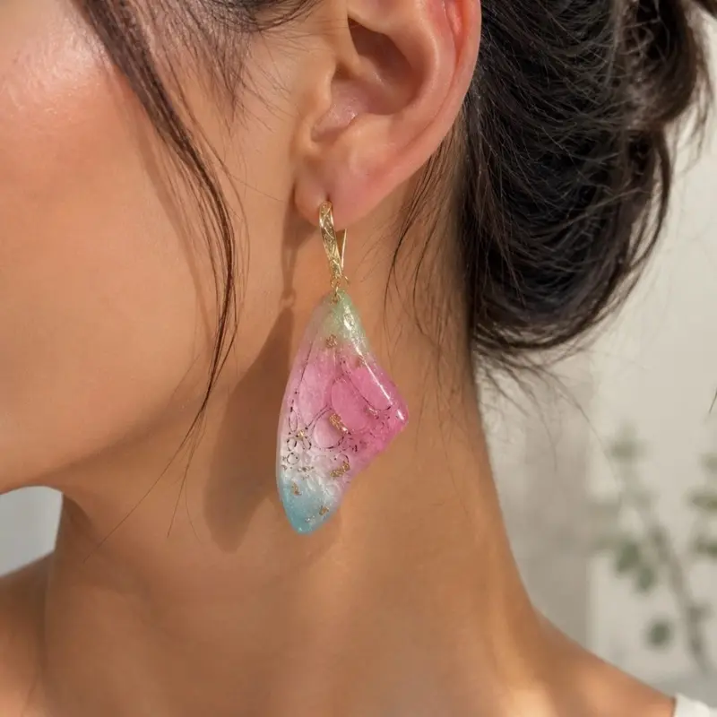 Aurora Breeze Resin Earrings