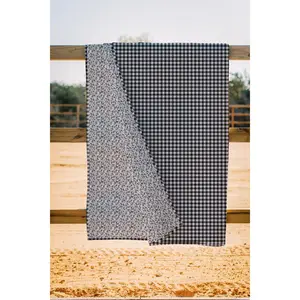 Anthia Gingham Black/White Quilt