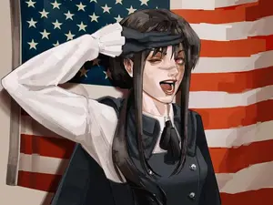 [Best Gift] Asa Mitaka Chainsaw Man anime banner, outdoordecorative flag, garage flag, tapestry.