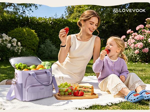 LOVEVOOK Lunch Box for Women, Large for Work & Picnic,Wide Opening Soft Cooler Bag with Large Cup Holder, 13L&18L. TikTokShopBackToSchool LOVEVOOK Lunch Box for Women, Large for Work & Picnic,Wide Opening Soft Cooler Bag with Large Cup Holder, 13L&18L. TikTokShopBackToSchool