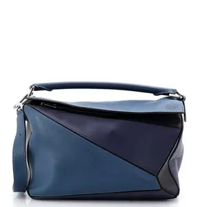 Pre-owned Loewe Leather Shoulder Bags Puzzle Bag Medium by Rebag