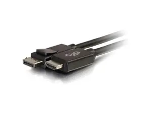 C2G 54325 DisplayPort to HDMI Adapter Cable M/M, TAA Compliant, Black (3 Feet, 0.91 Meters)