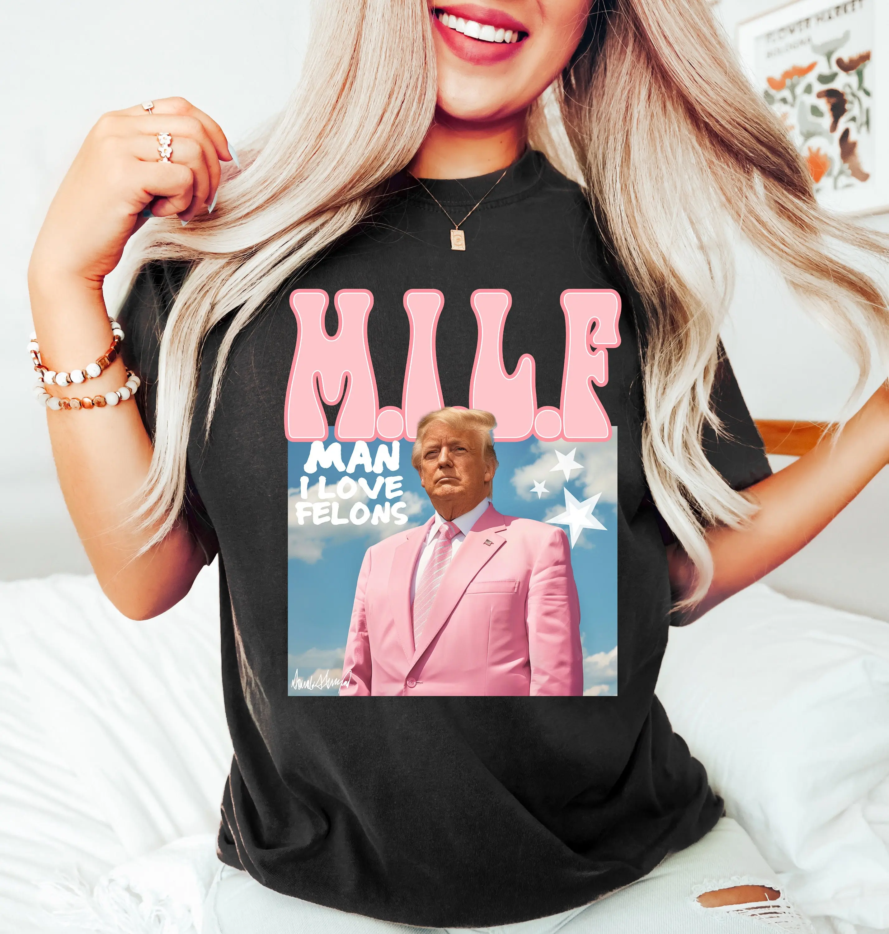 Man I Love Fel0ns Trum Shirt, Funny Trum Shirt, Republican Tee, Political Shirt, Funny Election Shirt