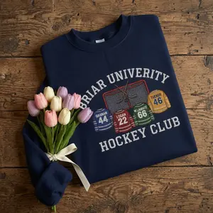 Off Campus Series Sweatshirt, Briar University Hawks Hoodie, Hockey Romance Reader Gift, BookTok Embroidered Crewneck