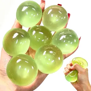 Coconut oil stress relief toy: a soft coconut oil finger toy/squeeze ball that feels soft to the 4Pcs touch and doesn't stick to your hands, effectively relieving anxiety; a portable, ,squeezy squishies，squeezluck squishy