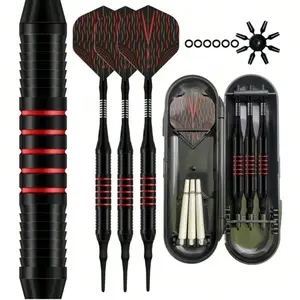 Soft Tip Dart Set with Flights & Tips, Professional Darts for Electronic Dartboards, Compatible with Most Dartboards for Competitive & Casual Play, Ideal for Beginners & Pro Players, Durable Soft Tip Design